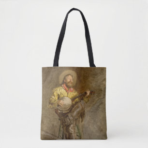 Spanischer Cowboy und Banjo Playing Trail Song Tasche
