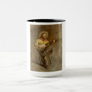 Spanischer Cowboy und Banjo Playing Trail Song Tasse