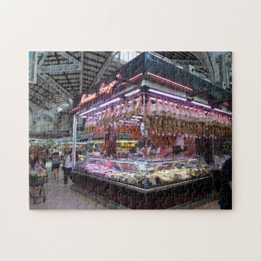 Spanischer Deli Counter Indoor Market, Valencia Puzzle (Horizontal)