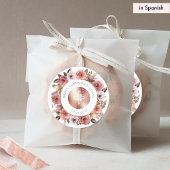 Spanischer Erste Kommune Umschlag Aufkleber/Gefall Runder Aufkleber