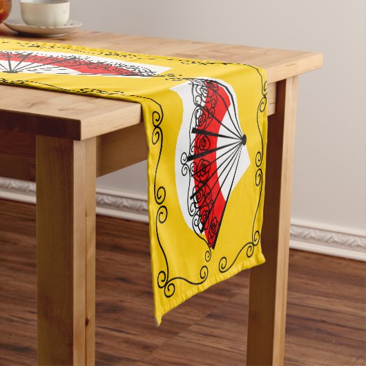 Spanischer Fan Border Table Läufer 14 X 72 (Beispiel)
