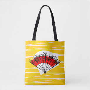 Spanischer Fan ganz über Tasche