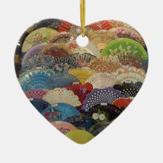 Spanischer Fanverzierung Keramik Ornament (Vorne)