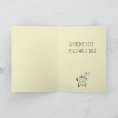 Spanischer Felicidades Hochzeitstag Fiat 500 Karte (Innenseite)