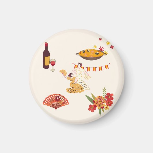 Spanischer Fiesta-Stil Magnet (Vorne)