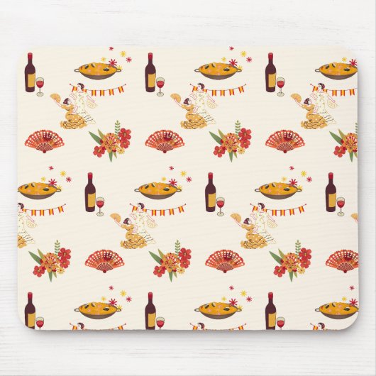 Spanischer Fiesta-Stil Mousepad (Vorne)