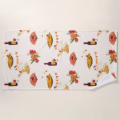 Spanischer Fiesta-Stil Strandtuch (Vorderseite)