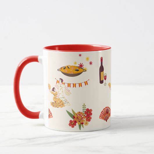 Spanischer Fiesta-Stil Tasse (Links)