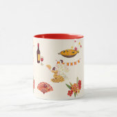 Spanischer Fiesta-Stil Tasse (Zentrum)