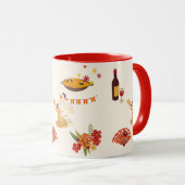 Spanischer Fiesta-Stil Tasse (VorderseiteRechts)