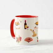 Spanischer Fiesta-Stil Tasse (Vorderseite Links)