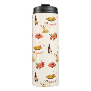 Spanischer Fiesta-Stil Thermosbecher