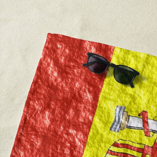 Spanischer Flaggen-Entwurf Strandtuch (Beispiel)