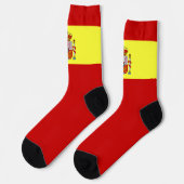 Spanischer Flaggenstaat Patriotic Spanien National Socken (Linkes Detail)