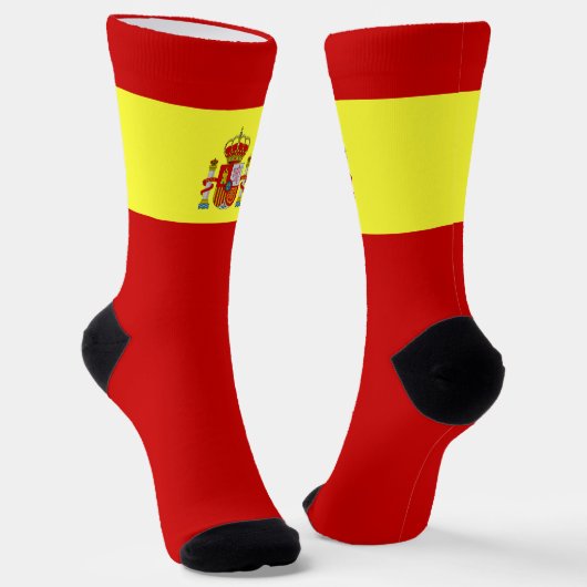 Spanischer Flaggenstaat Patriotic Spanien National Socken (Gewinkelt)