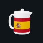 Spanischer Flaggenteapot<br><div class="desc">Mit unserem exquisiten Teekessel mit der Flagge Spaniens können Sie Ihre Teezeit noch angenehmer gestalten! Dieses wunderschön gestaltete Teekessel verbindet Funktionalität mit einem lebendigen Ausdruck des spanischen Stolzes und zeigt die ikonischen Farben der spanischen Flagge. Es ist ein ideales Zentrum für Ansammlungen, Feiern oder einen gemütlichen Nachmittagstee, der es Ihnen...</div>