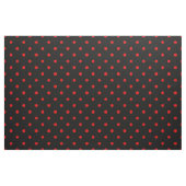 Spanischer Flamenco Rot und Schwarzer Polka Dot Stoff (Yard (91,4 cm))