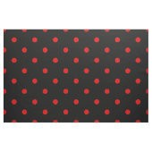 Spanischer Flamenco Rot und Schwarzer Polka Dot Stoff (Fat Quarter (45,7 x 55,9 cm))
