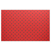 Spanischer Flamenco roter schwarzer Polka Dot Stoff (Yard (91,4 cm))