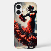 Spanischer Flamenco-Tänzer Case-Mate iPhone Hülle (Rückseite)