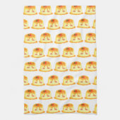 Spanischer Flan aus glattem und cremigem Karamell Geschirrtuch (Vertikal)