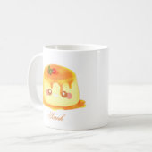 Spanischer Flan aus glattem und cremigem Karamell Kaffeetasse (Vorderseite Links)