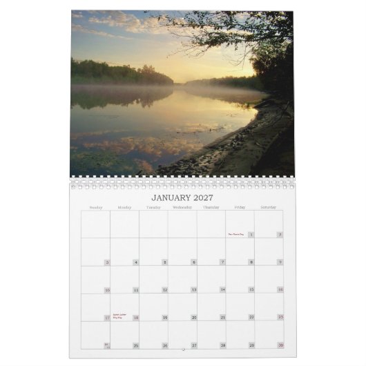 Spanischer Fluss, Massey AN Kanada-Kalender 11" Kalender (Jan 2027)