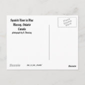 Spanischer Fluss, Massey, Ontario, Kanada Postcard Postkarte (Rückseite)