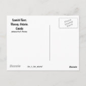 Spanischer Fluss, Massey, Ontario, Kanada Postcard Postkarte (Rückseite)