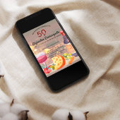 Spanischer Fun Wein & Käse Degustation 50. Geburts Einladung