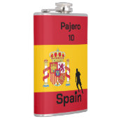 Spanischer Fußball, anpassbar Flachmann (Rechts)