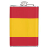 Spanischer Fußball, anpassbar Flachmann (Rückseite)