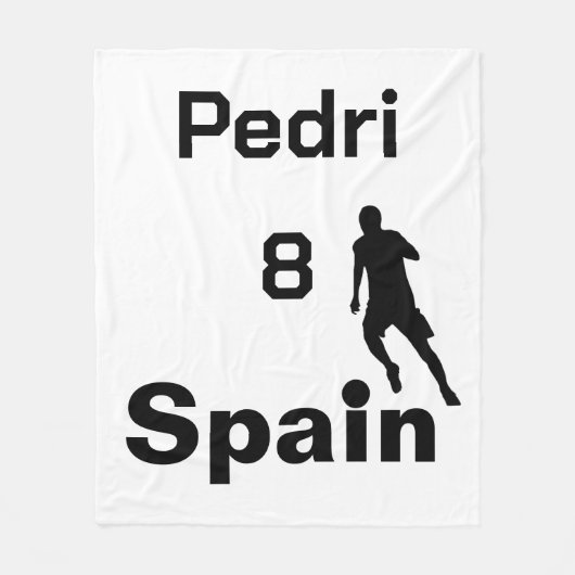 Spanischer Fußball, anpassbar Fleecedecke (Vorderseite)