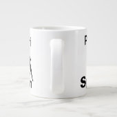 Spanischer Fußball, anpassbar Jumbo-Tasse (Rückseite)