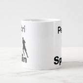 Spanischer Fußball, anpassbar Jumbo-Tasse (Vorderseite)