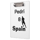 Spanischer Fußball, anpassbar Klemmbrett (Links)