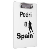 Spanischer Fußball, anpassbar Klemmbrett (Rechts)