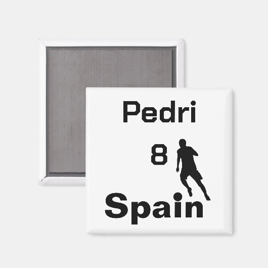 Spanischer Fußball, anpassbar Magnet (Vorderseite/Rückseite)