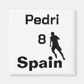 Spanischer Fußball, anpassbar Magnet (Vorne)