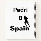 Spanischer Fußball, anpassbar Notizblock (Rückseite)