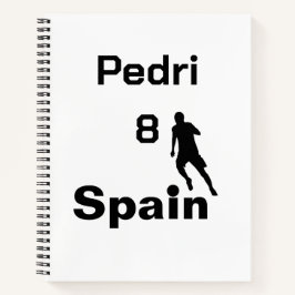 Spanischer Fußball, anpassbar Notizblock