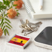 Spanischer Fußball, anpassbar Schlüsselanhänger (Seite)