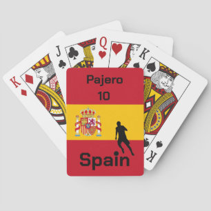Spanischer Fußball, anpassbar Spielkarten