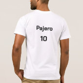 Spanischer Fußball, anpassbar T-Shirt (Rückseite)