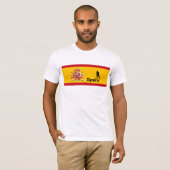 Spanischer Fußball, anpassbar T-Shirt (Vorne ganz)