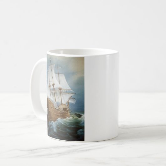 Spanischer Galleon Kaffeetasse (Vorderseite Links)