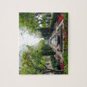 Spanischer Garten-Brunnen Puzzle (Vertikal)