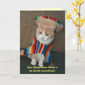 Spanischer Geburtstag für Ehemann Karte (Gelbe Blume)