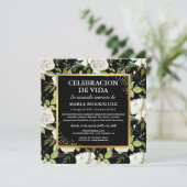 Spanischer Gedenkdienst | Espanol Foto Beerdigung Einladung (Stehend Vorderseite)