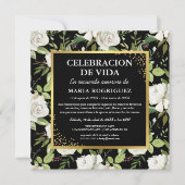 Spanischer Gedenkdienst | Espanol Foto Beerdigung Einladung (Vorderseite)